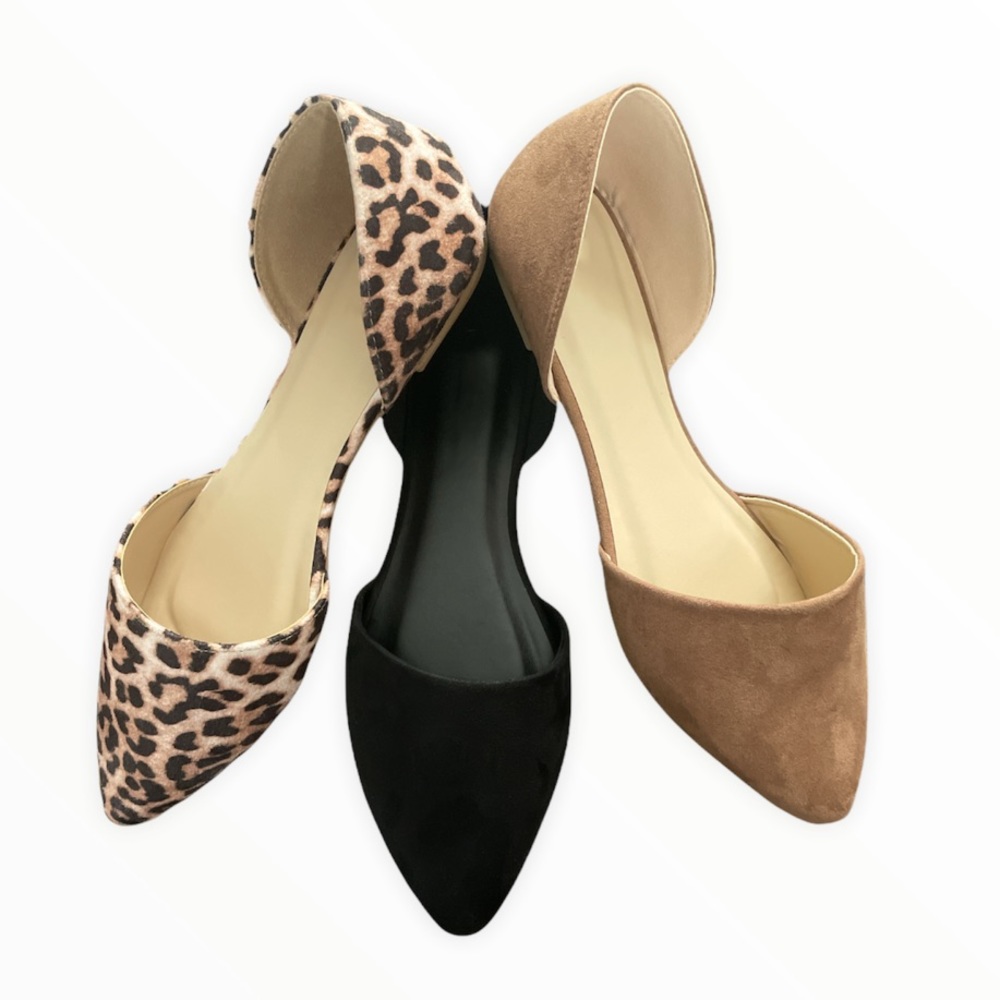 Leopard Print Pointed D’Orsay Flats - Picture 5 of 10